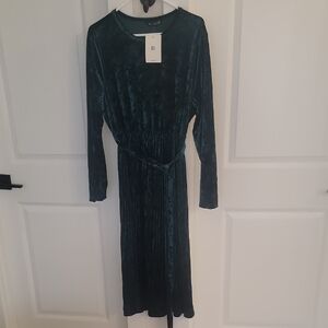 BloomChic Teal Long Sleeve Dress